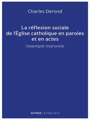 cover image of La réflexion sociale de l'Église catholique en paroles et en actes